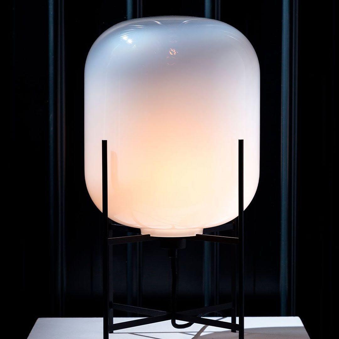 Gareth Glass Industrial Table Lamp
