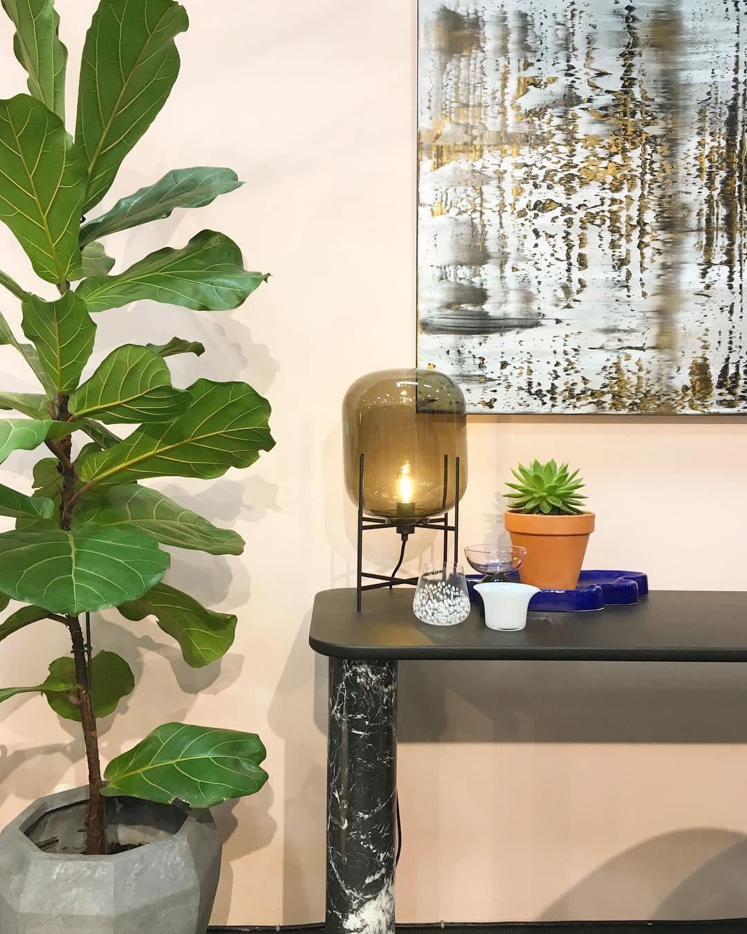 Gareth Glass Industrial Table Lamp