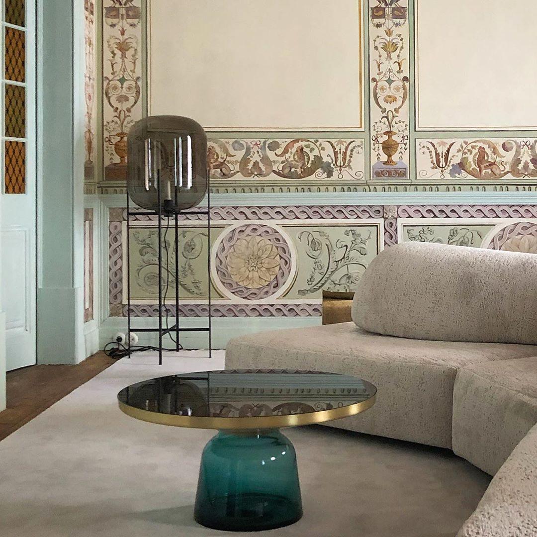 Liorivelia Glass Industrial Floor lamp
