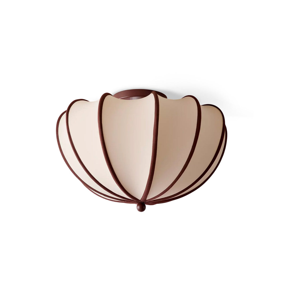 Pemberley Scalloped Fabric Flush Mount