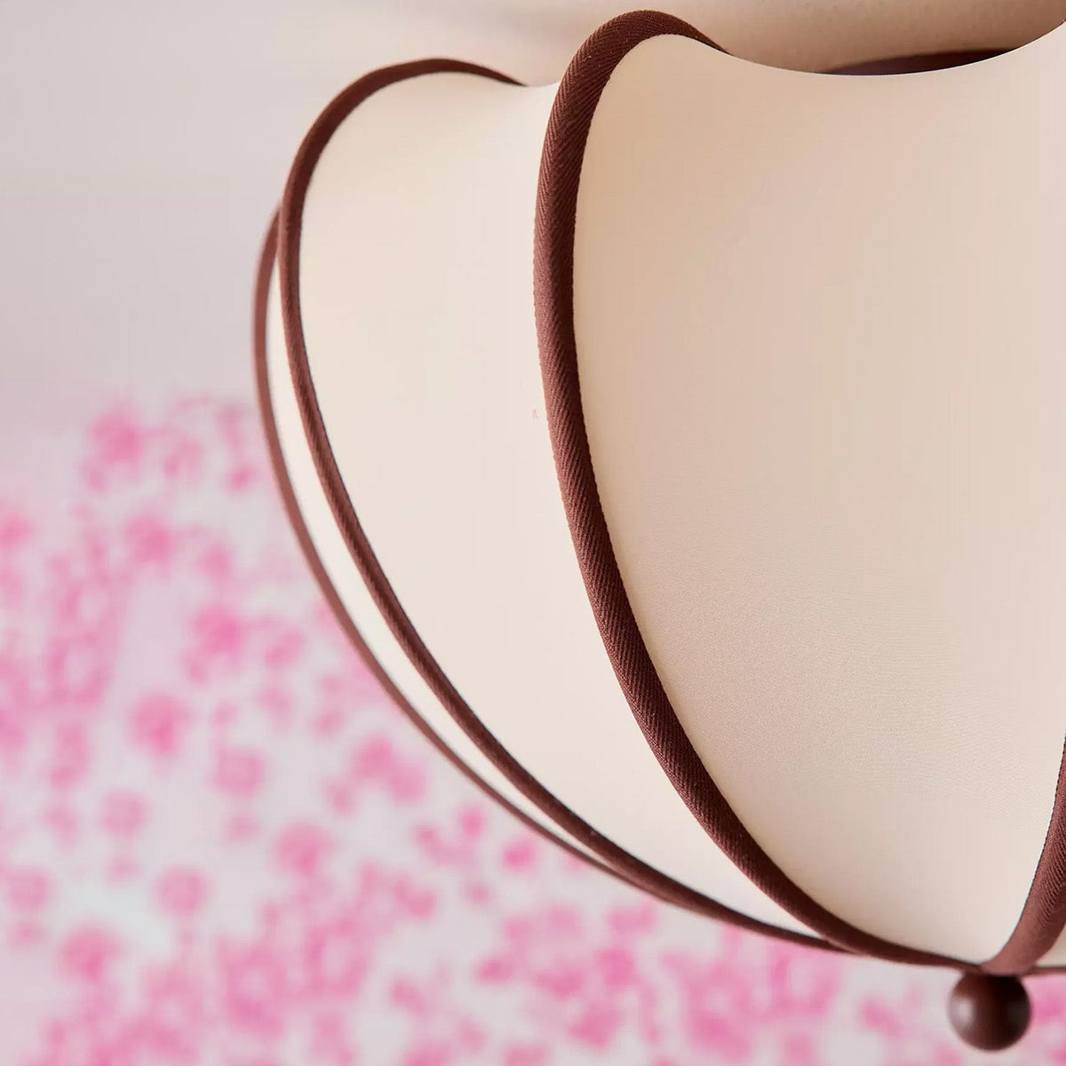 Pemberley Scalloped Fabric Flush Mount