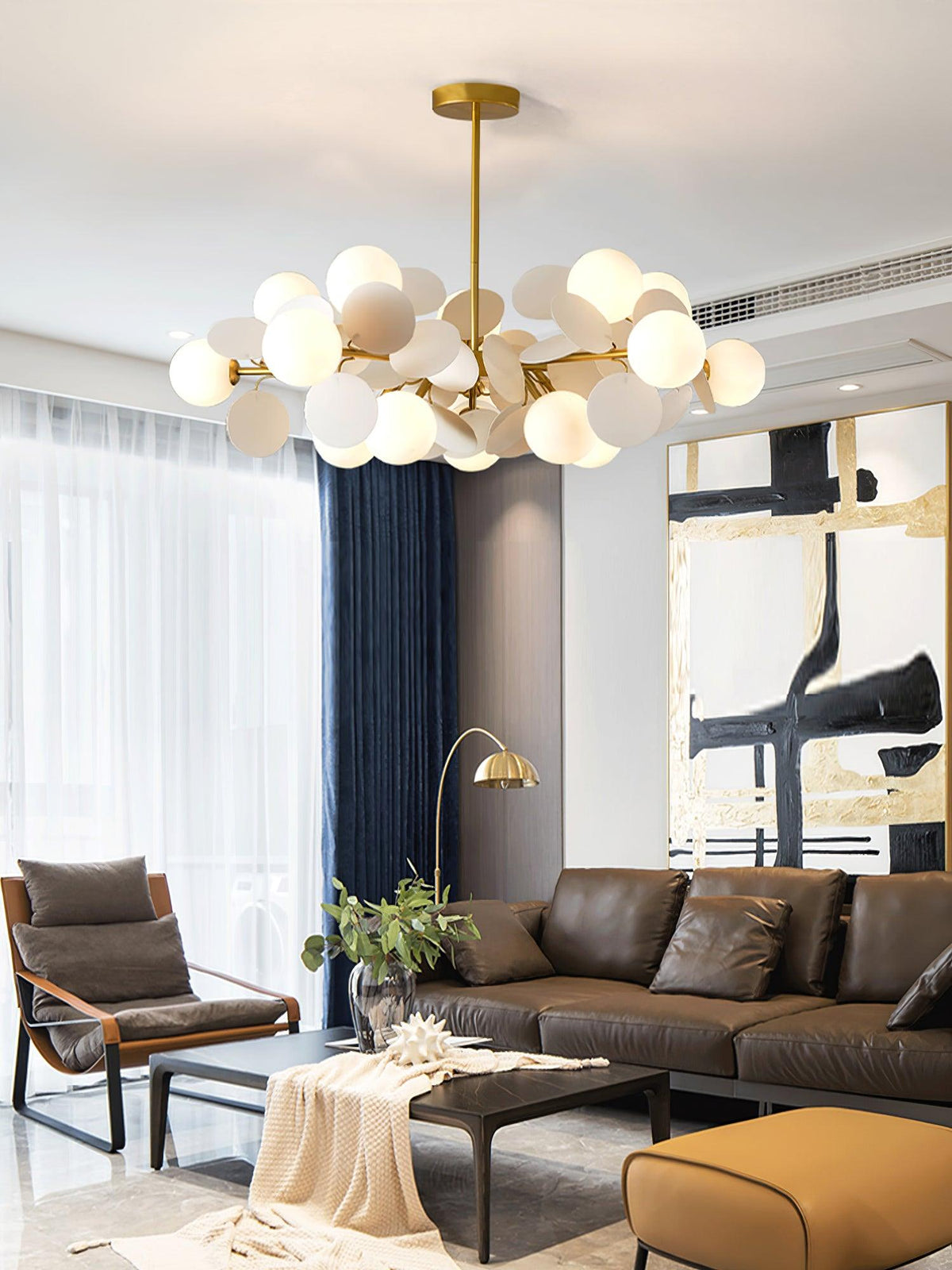 Zeon White Tree Chandelier