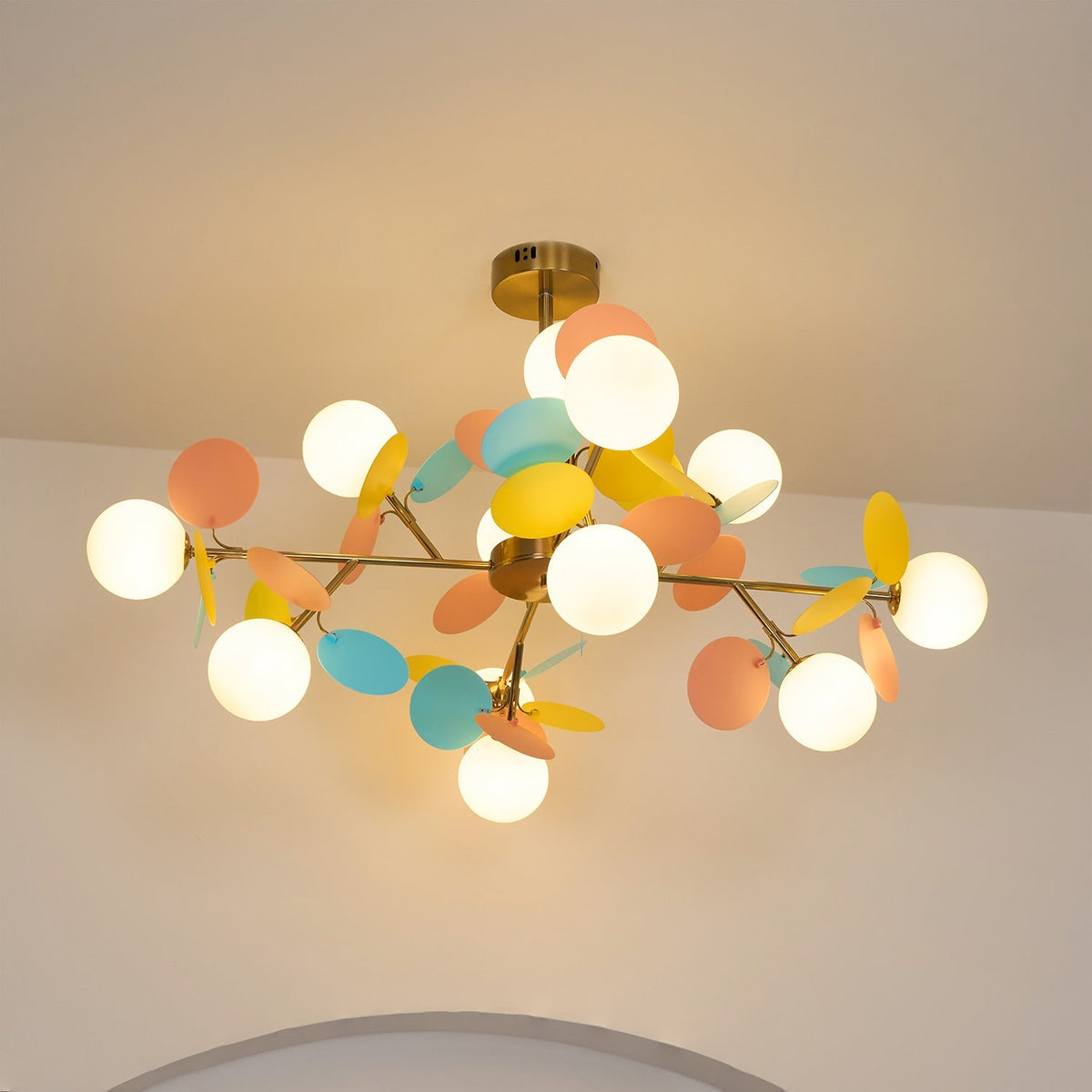 Zeon White Tree Chandelier