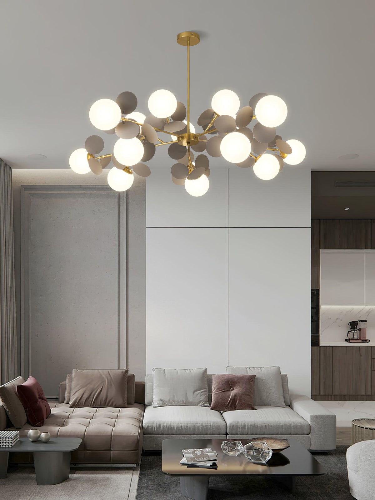 Zeon White Tree Chandelier