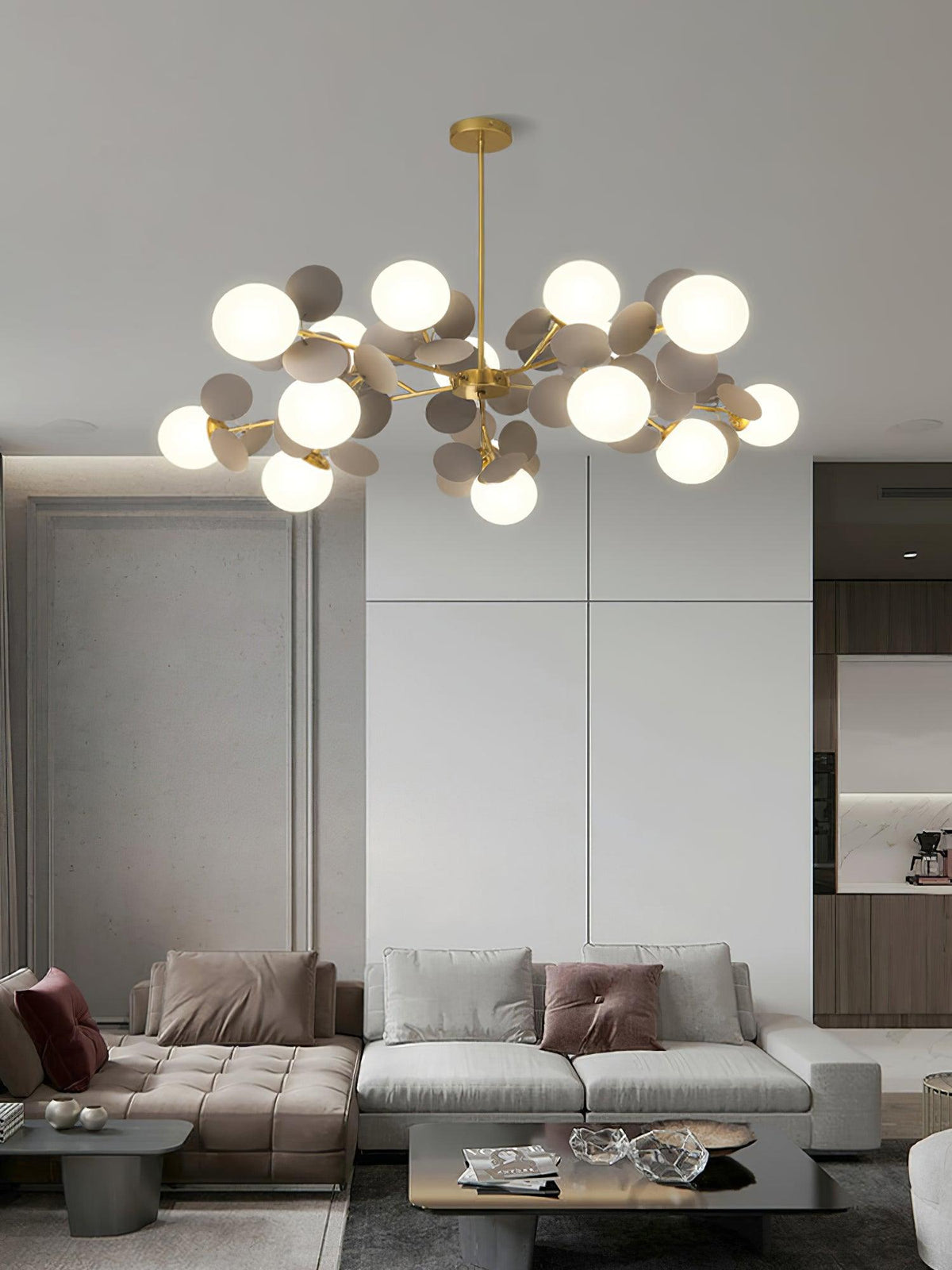 Zeon White Tree Chandelier