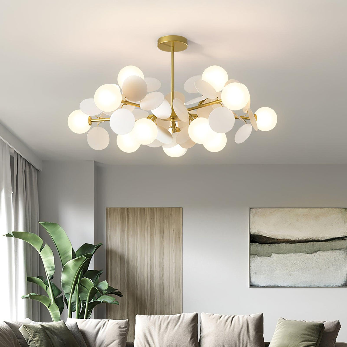 Zeon White Tree Chandelier