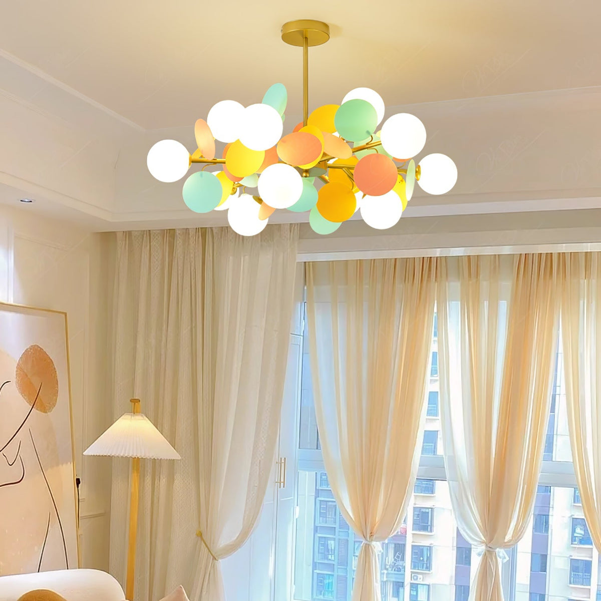 Zeon White Tree Chandelier