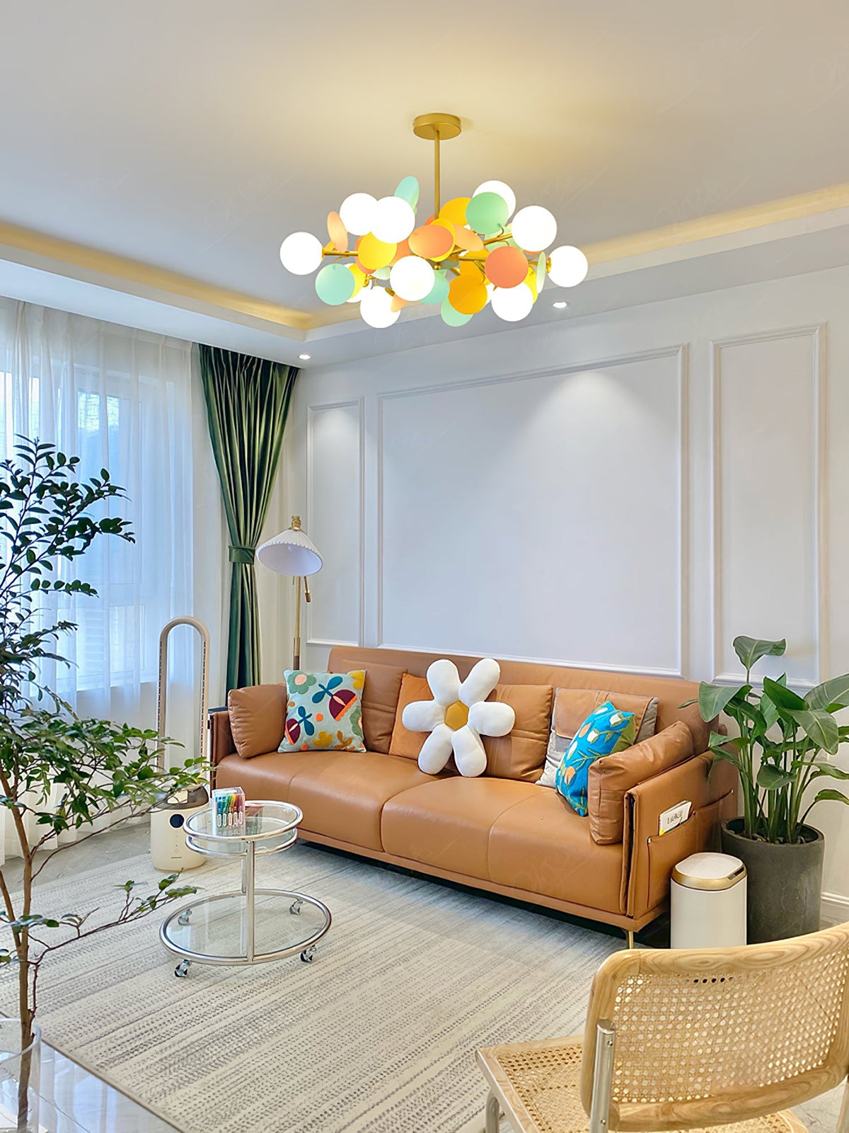 Zeon White Tree Chandelier