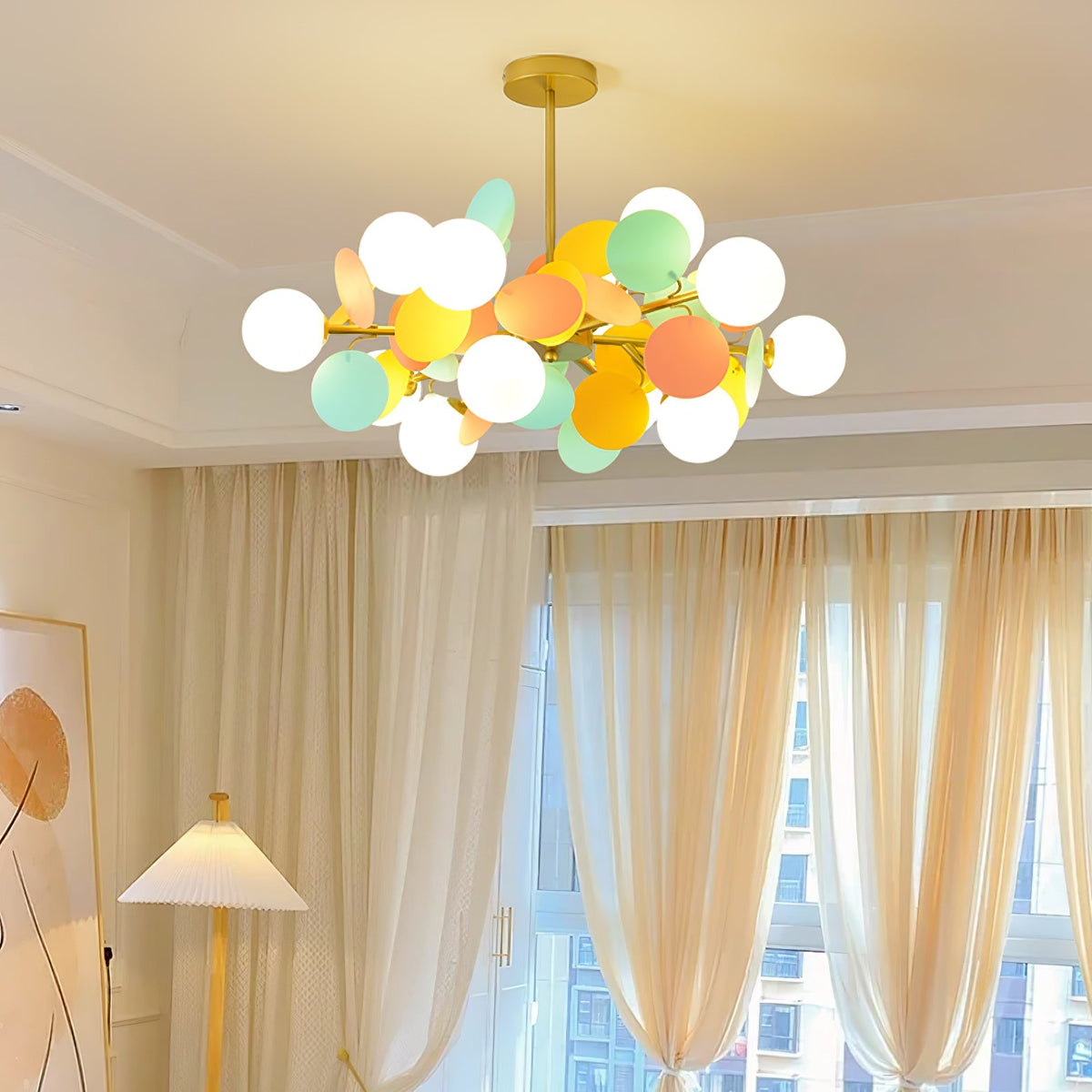Zeon White Tree Chandelier