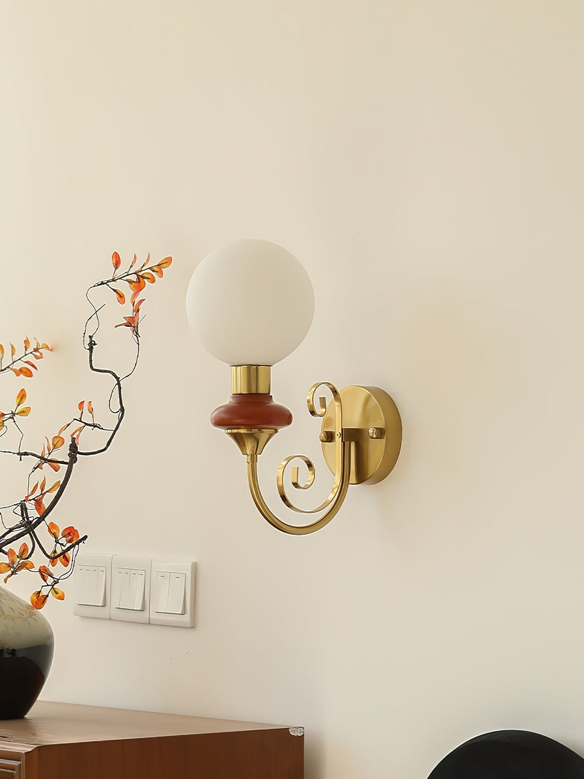 Bela Premium Nordic Art Glass Wall Lamp