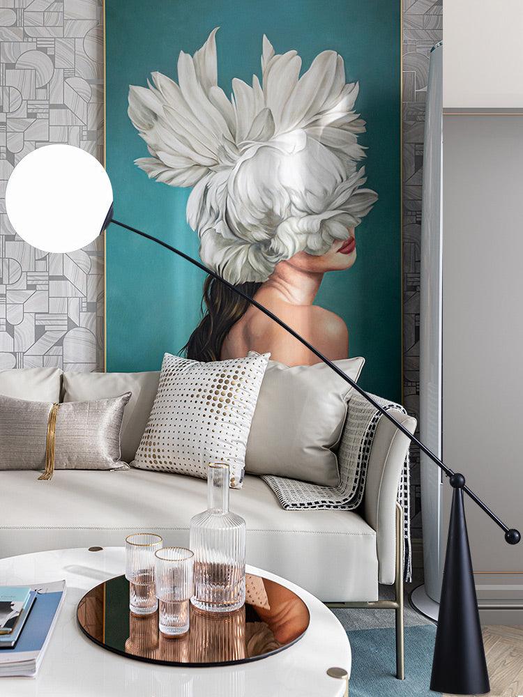 Ortalil Modern Arc Floor Lamp