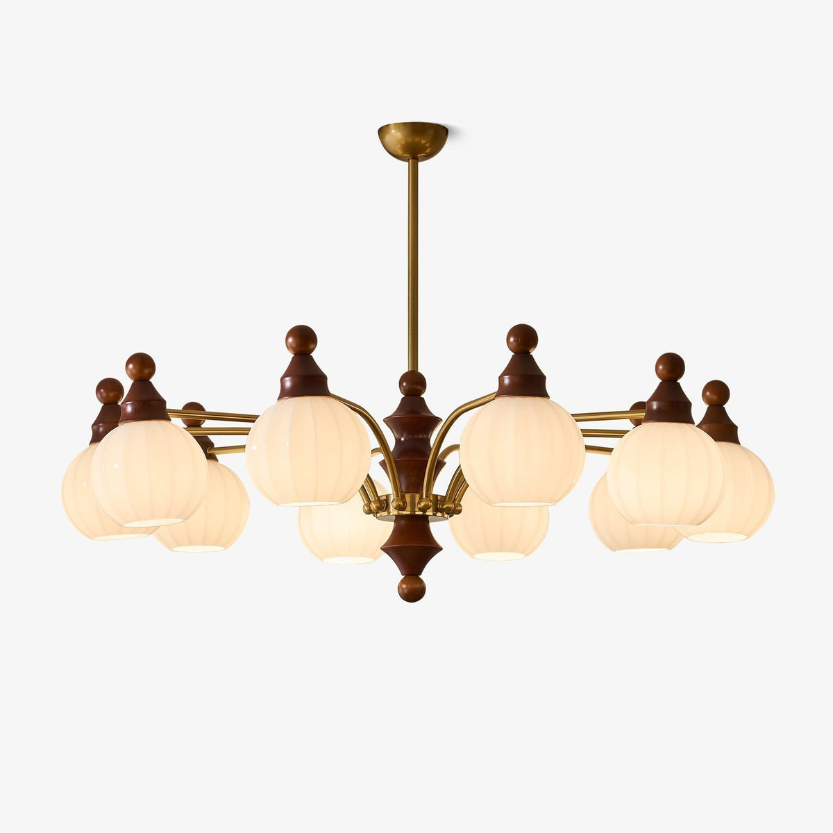 Jago Chandelier Blossom with Glass Shades