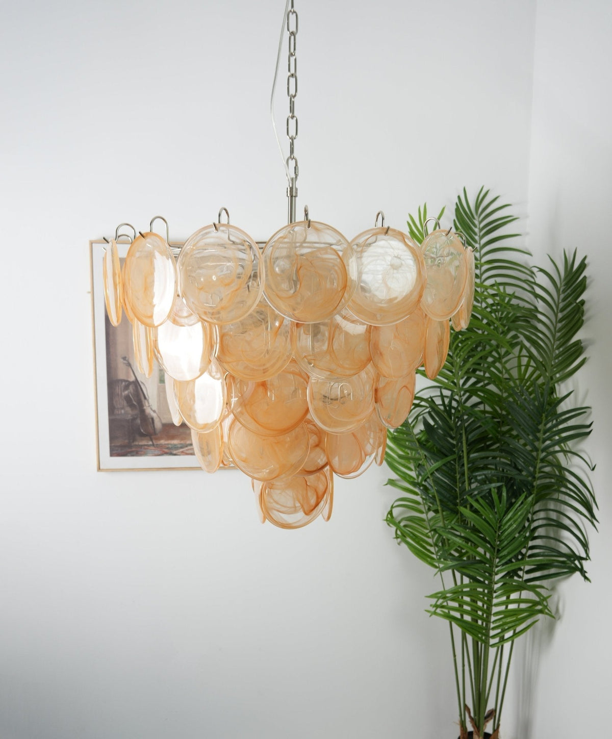 Celisira Chandelier Murano Glass Disc Classic