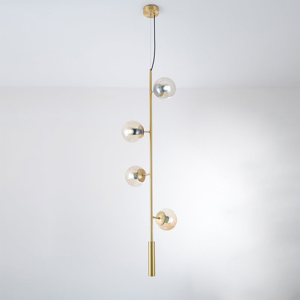 Erevia Brass & Glass Pendant Light