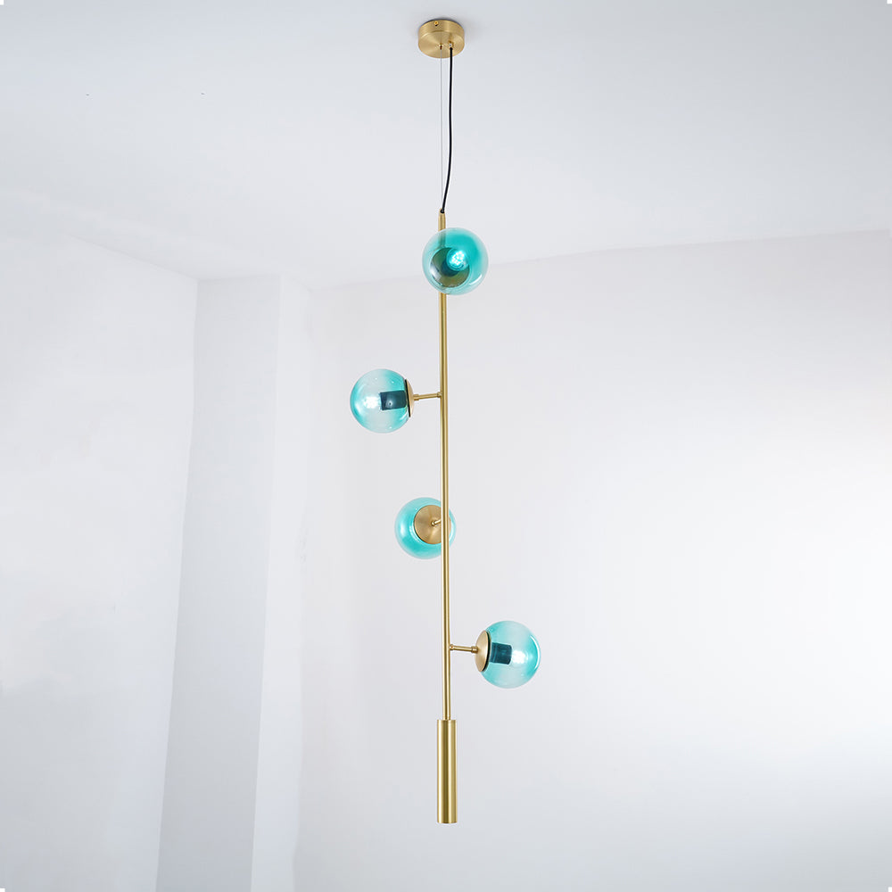 Erevia Brass & Glass Pendant Light