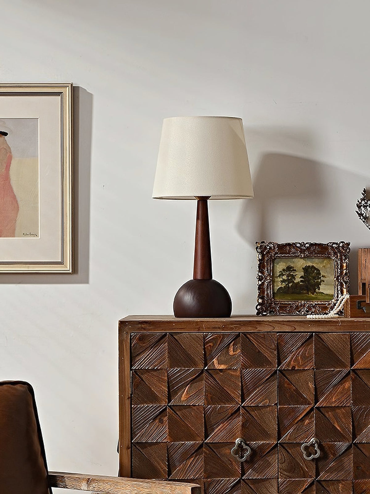 Sylivise Minimalist Wood Table Lamp