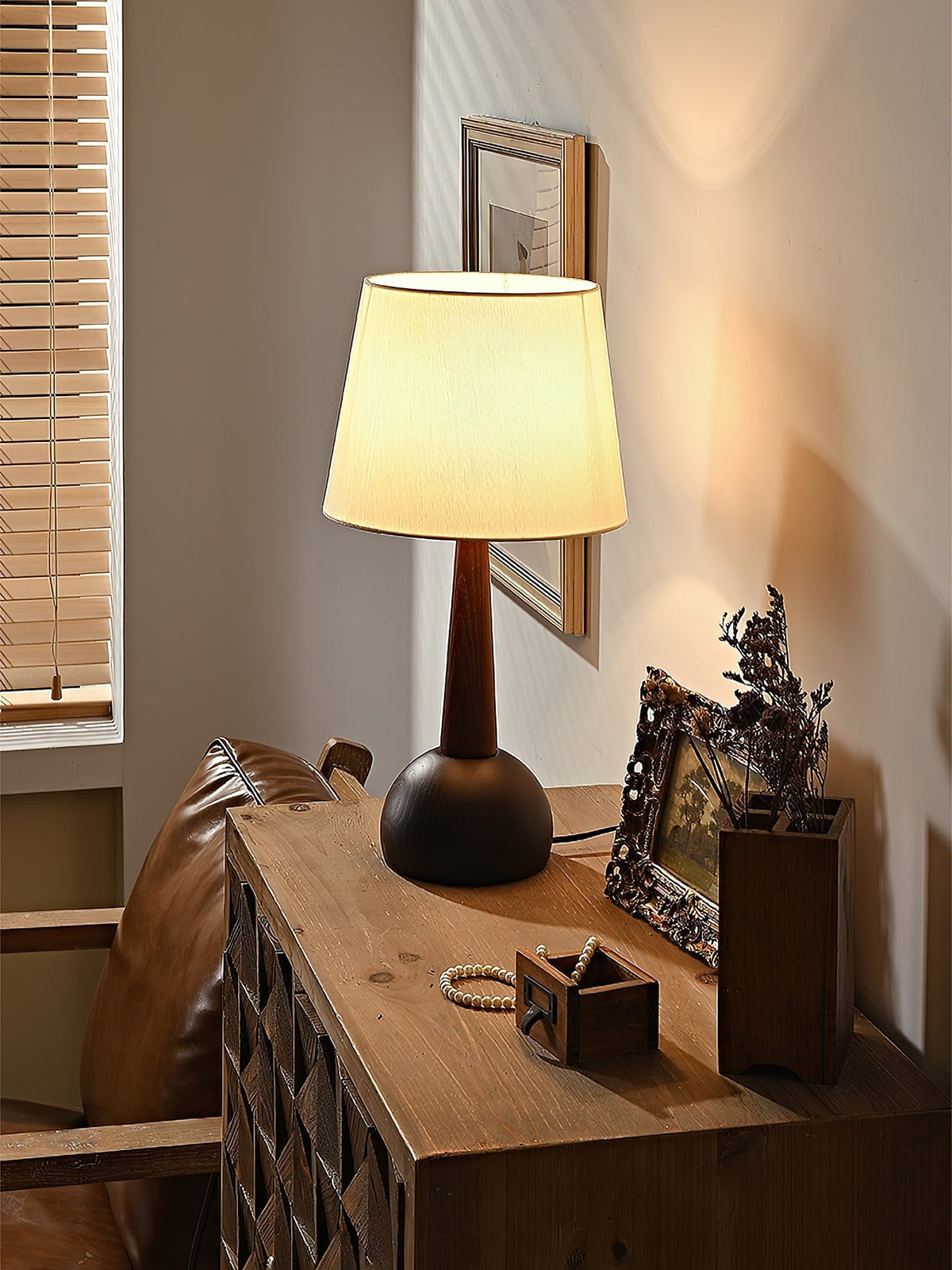 Sylivise Minimalist Wood Table Lamp