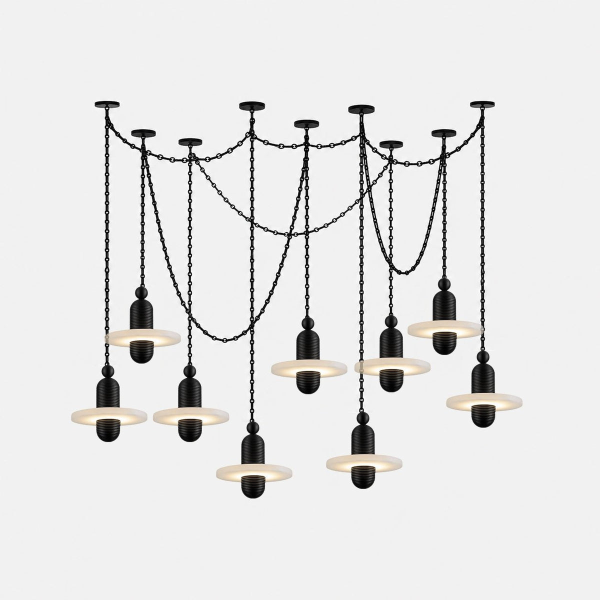 Hadrian Orbital Drift Chain Chandelier