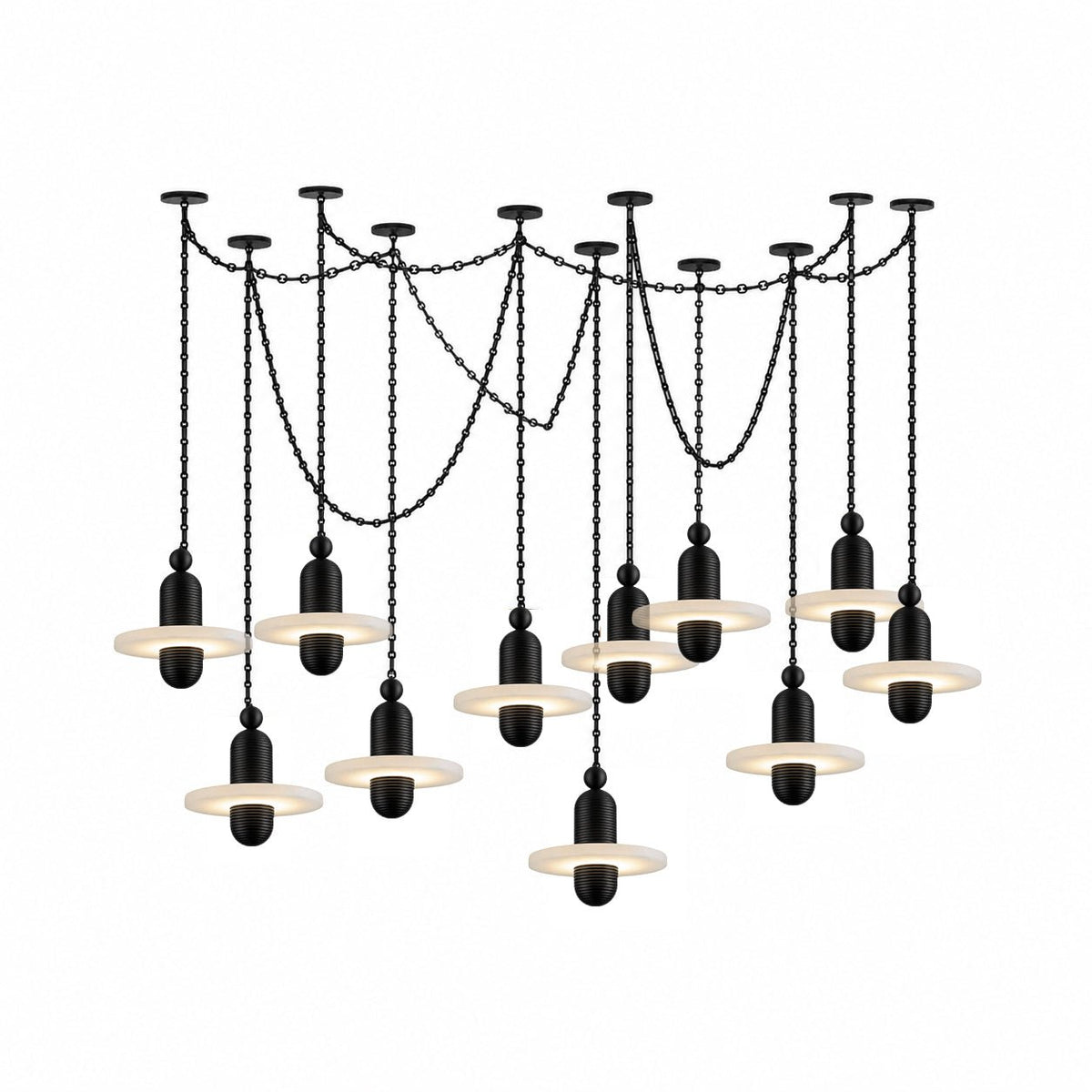 Hadrian Orbital Drift Chain Chandelier