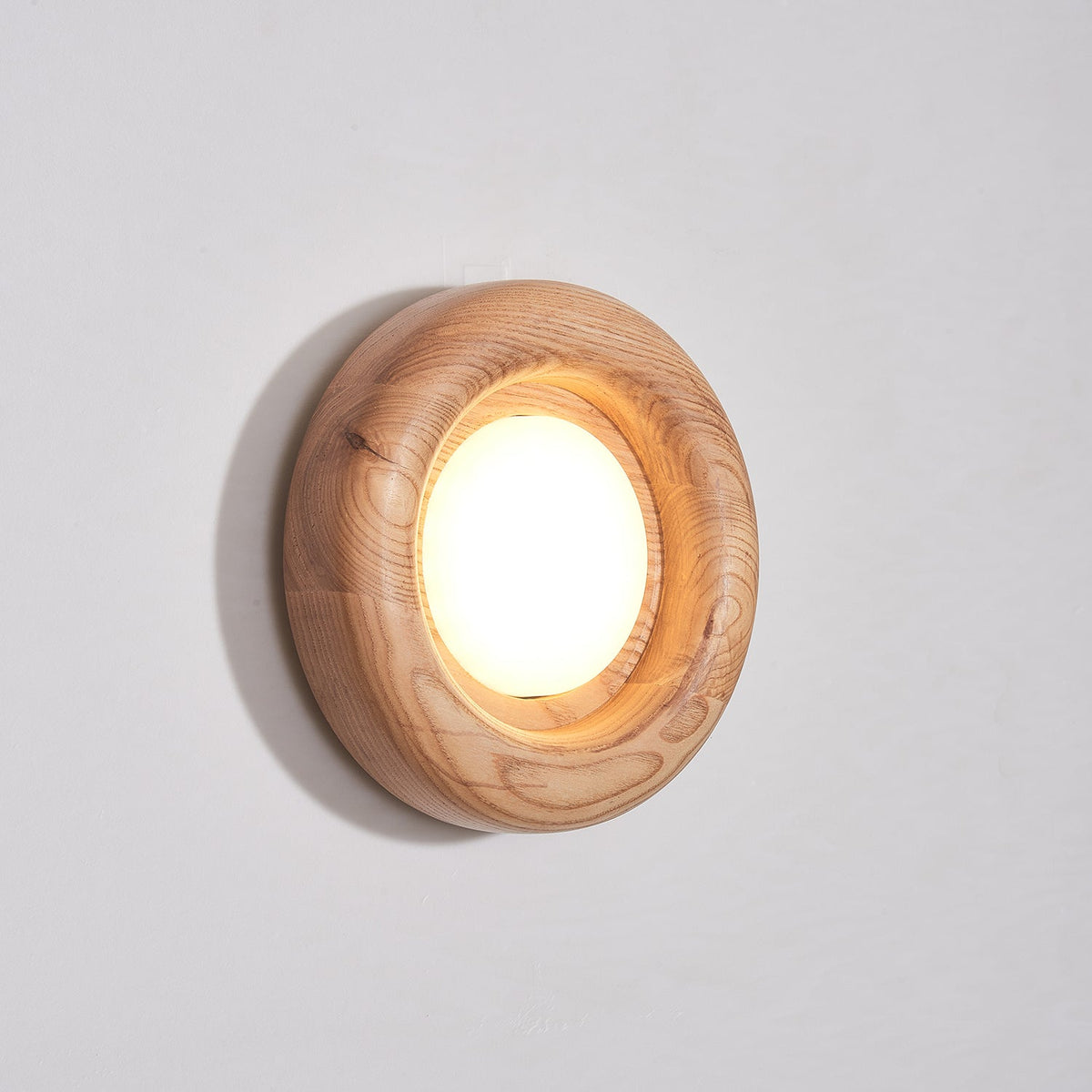 Elvirette Wall Lamp Wooden Frame Acrylic Glow