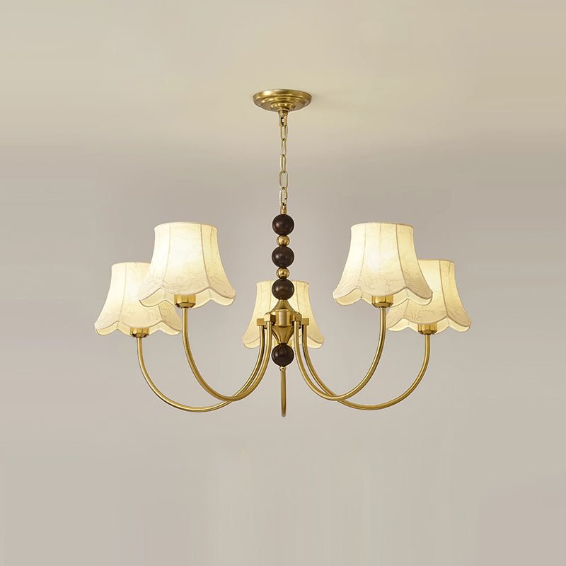 Orchid Chandelier Fabric Golden