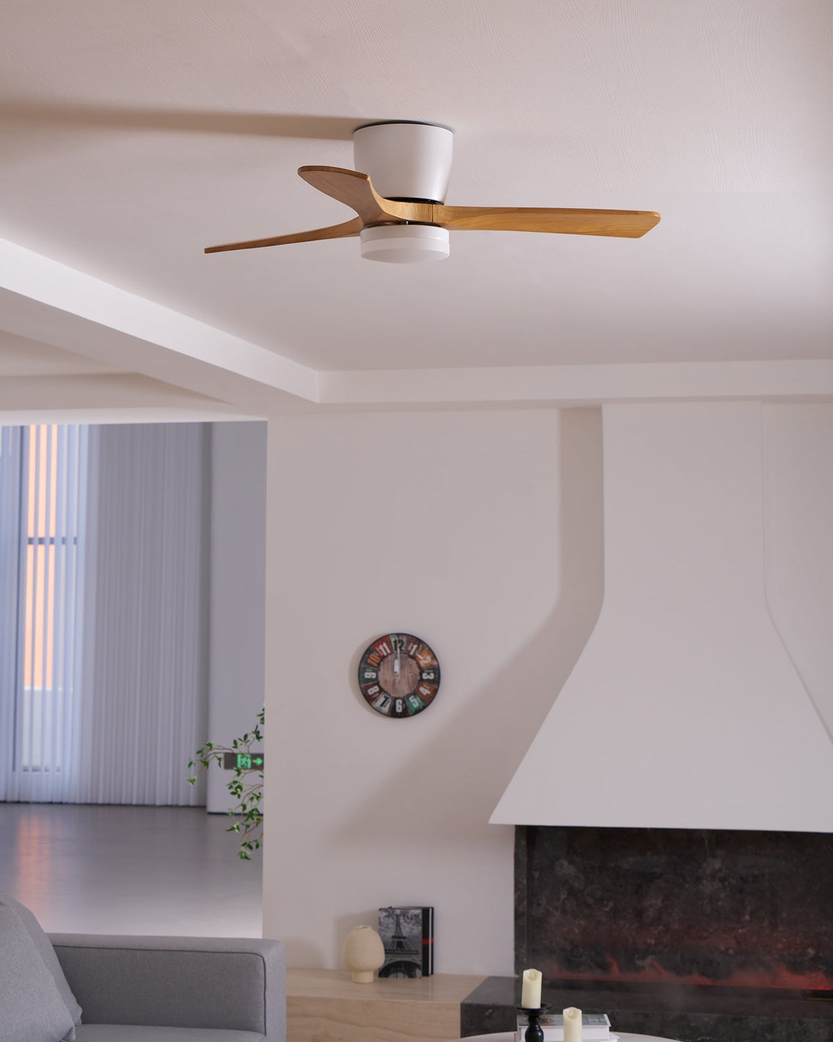 Kozia Wooden Ceiling Fan Light
