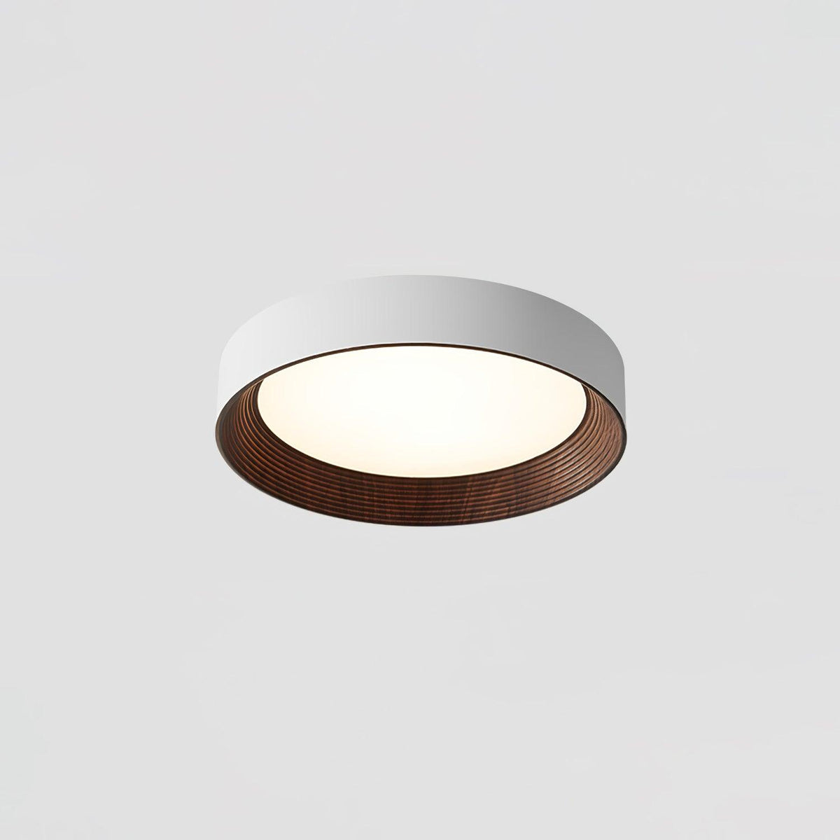 Elvirelle Ceiling Lamp Wood Ring Minimalist Adjustable