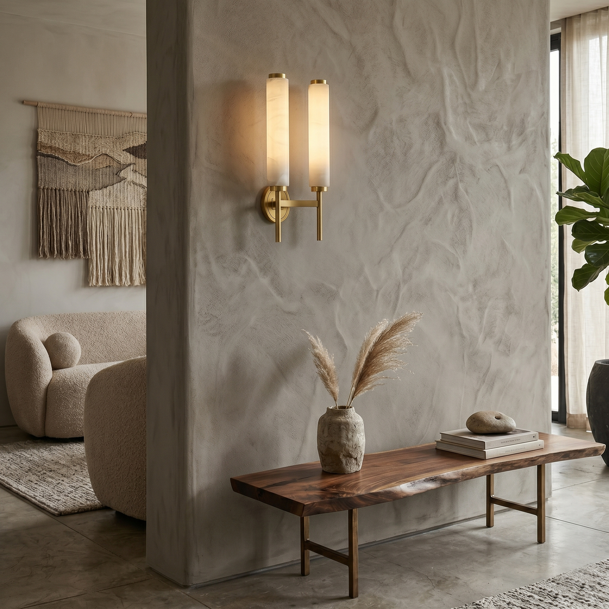 Neuma Alabaster Indoor Wall Light