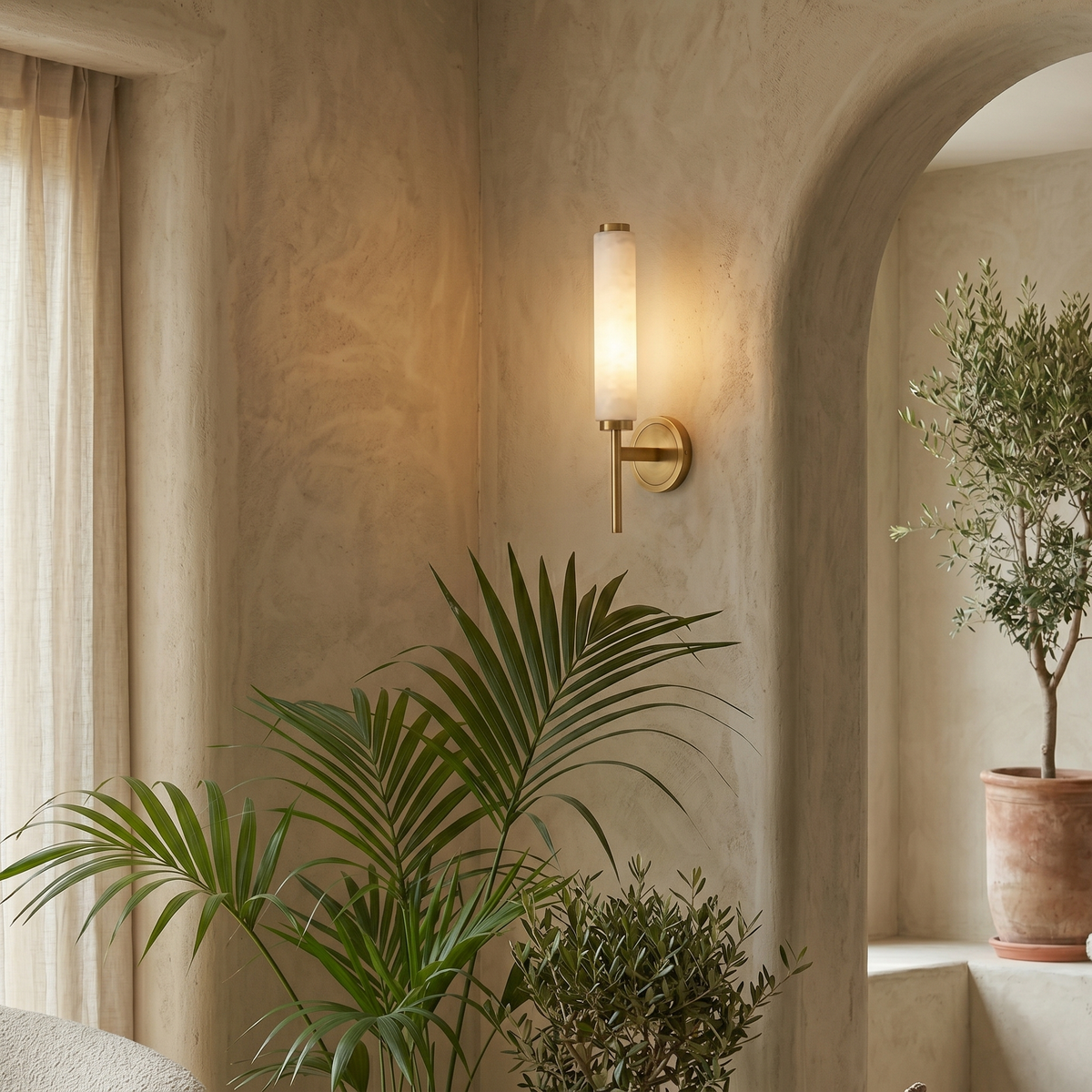 Neuma Alabaster Indoor Wall Light