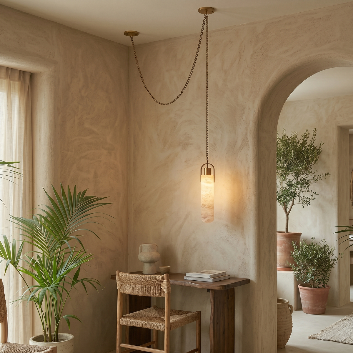 Hagan Alabaster Pendant Light