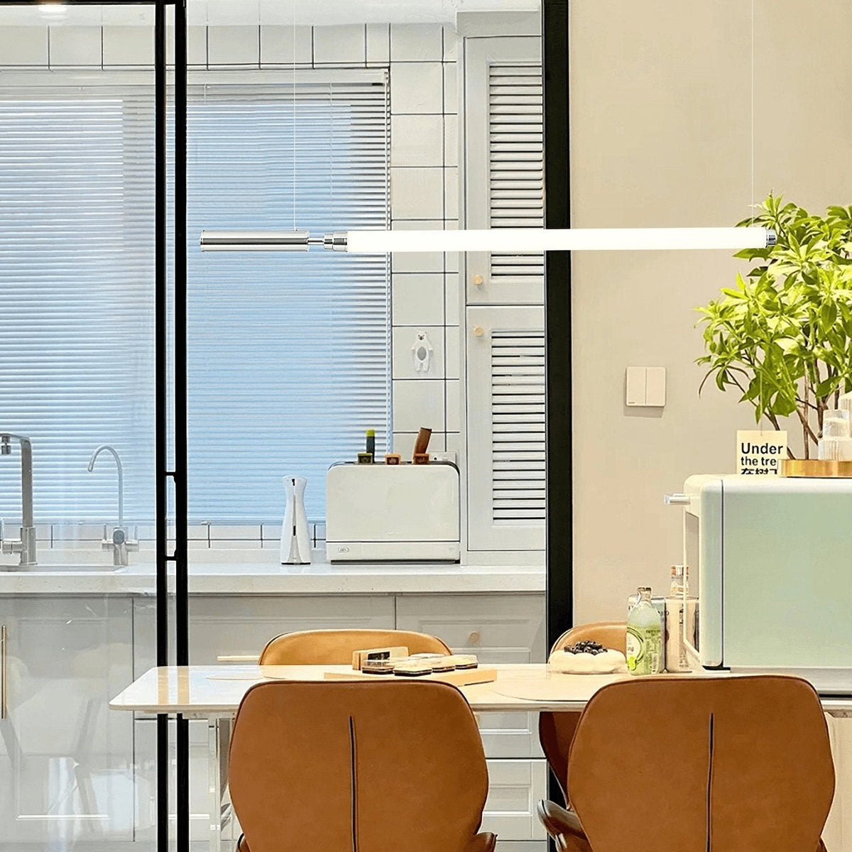 Ollaeos Modern Minimalist Glass Pendant Light
