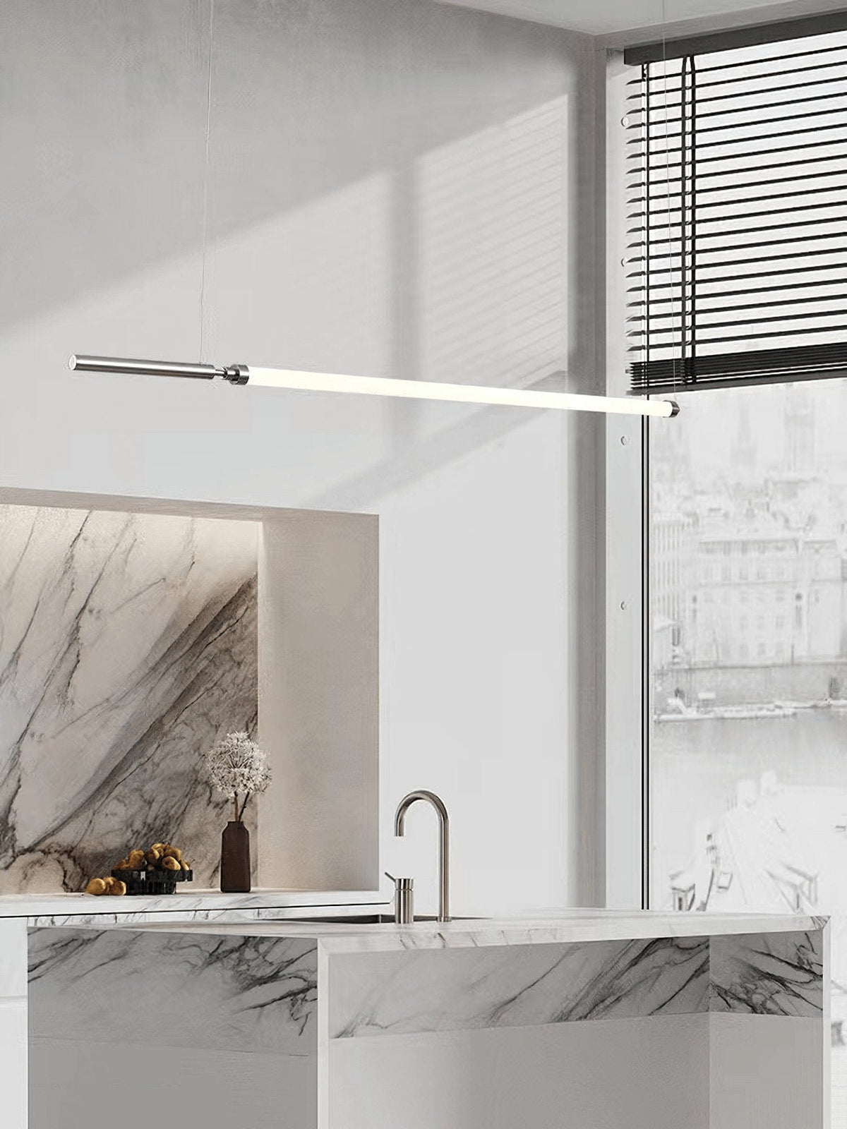 Ollaeos Modern Minimalist Glass Pendant Light