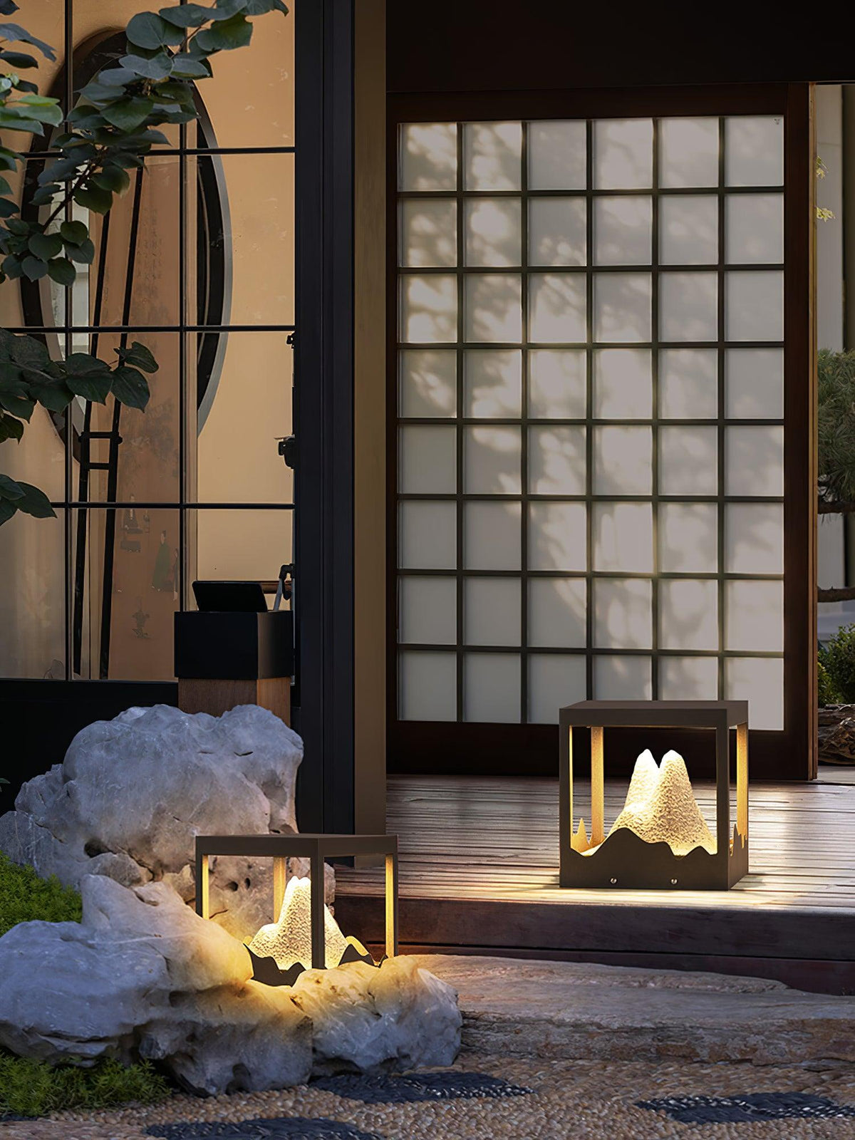 Summit Rustic Resin Outdoor Light
