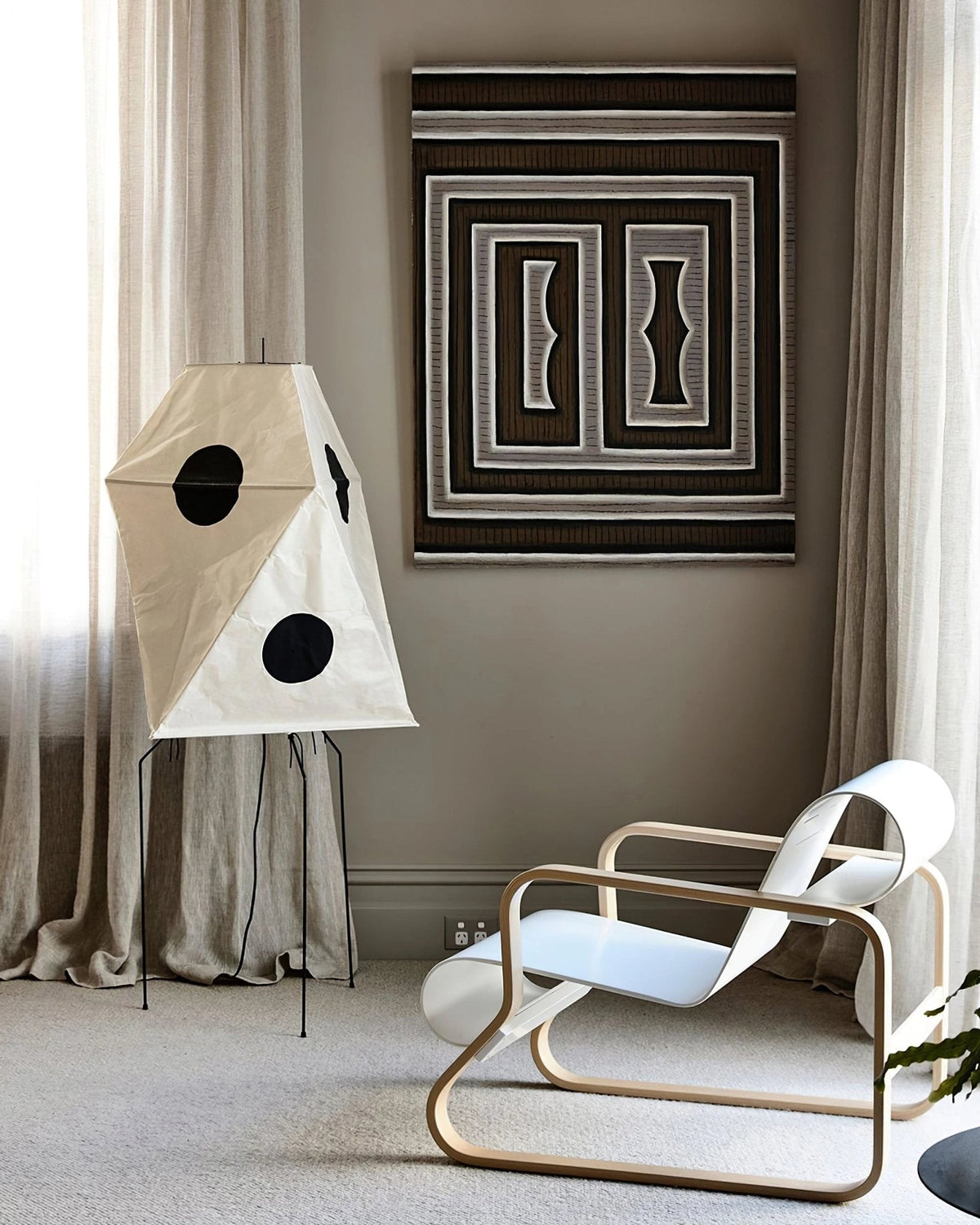 Sath Artistic Fabric Floor Lamp