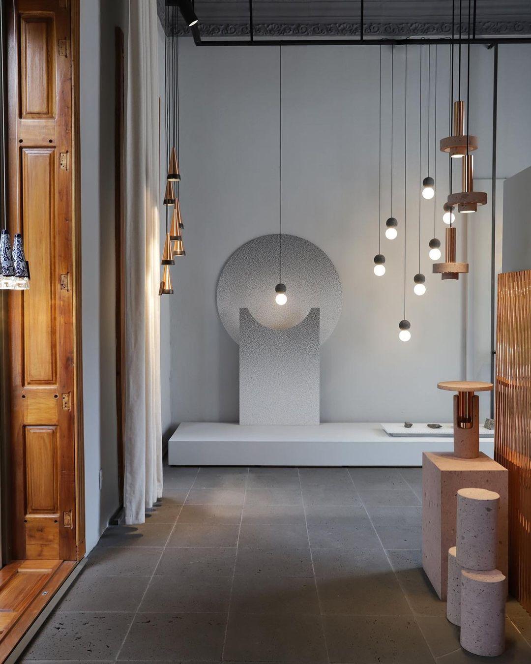 Lumorette Modern Cement Pendant Light