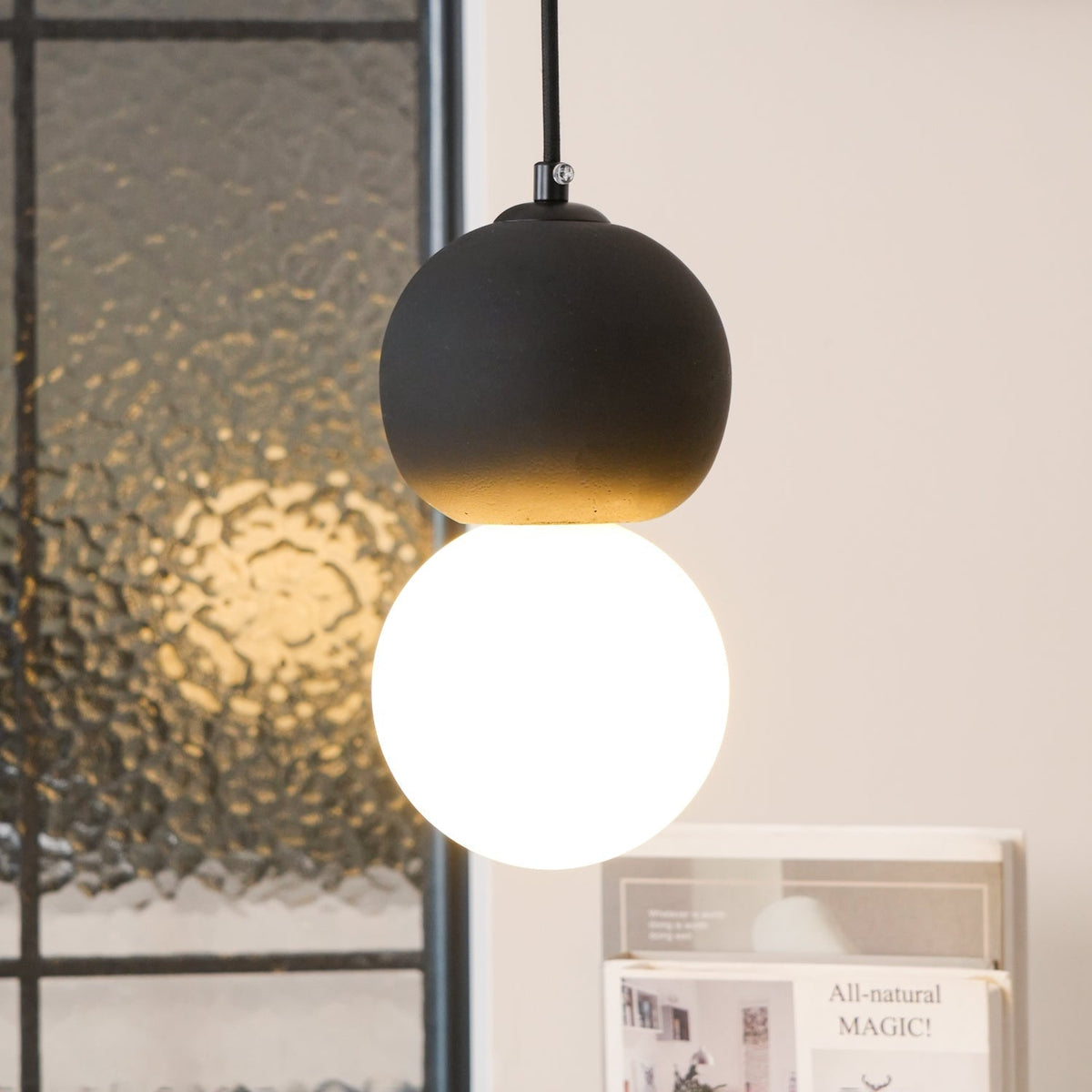 Joss Cement Minimalist Pendant Lamp