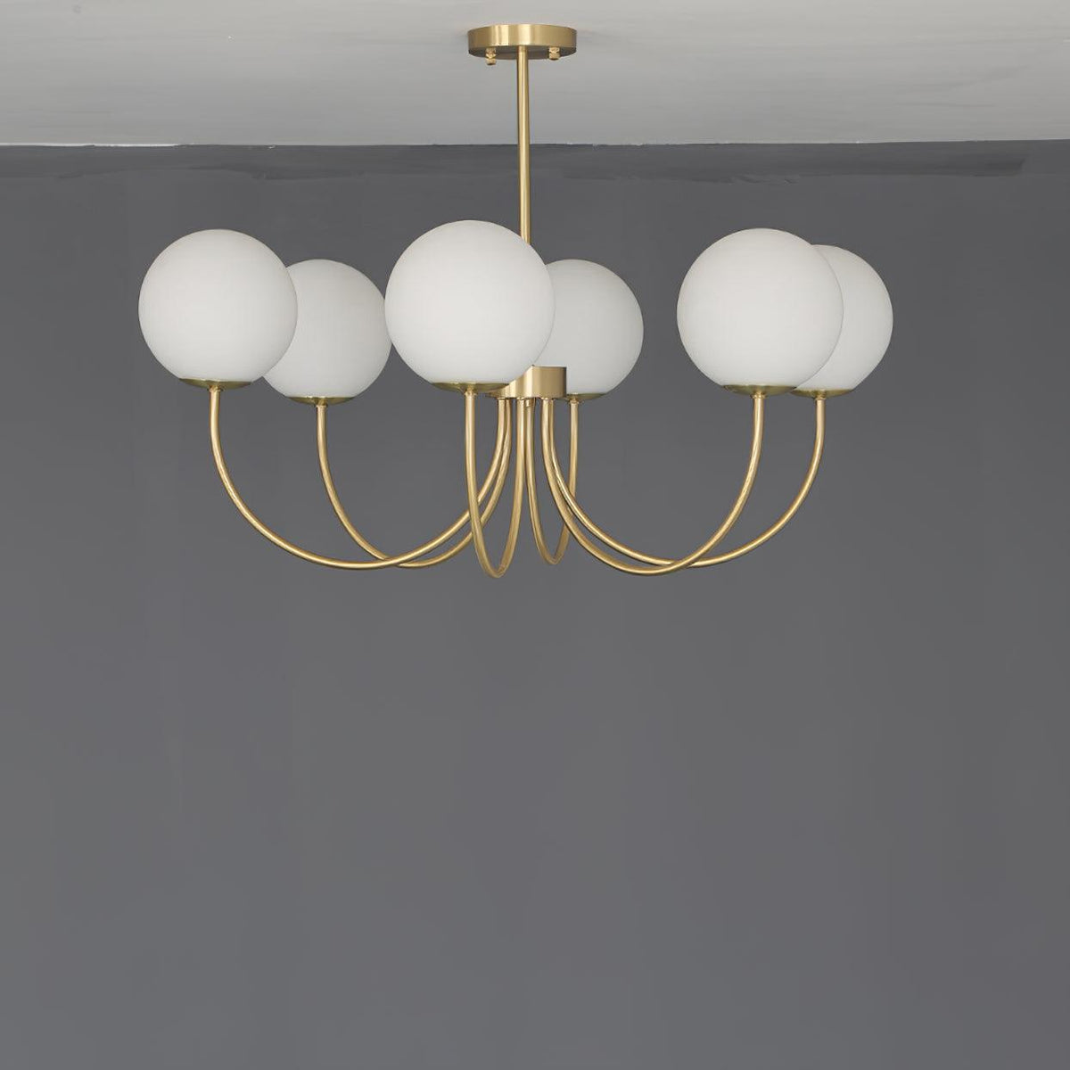 Solalissa Chandelier Orillia Brass Globe Modern