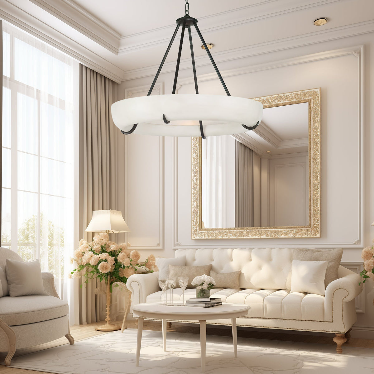 Daria Modern Alabaster Pendant Light