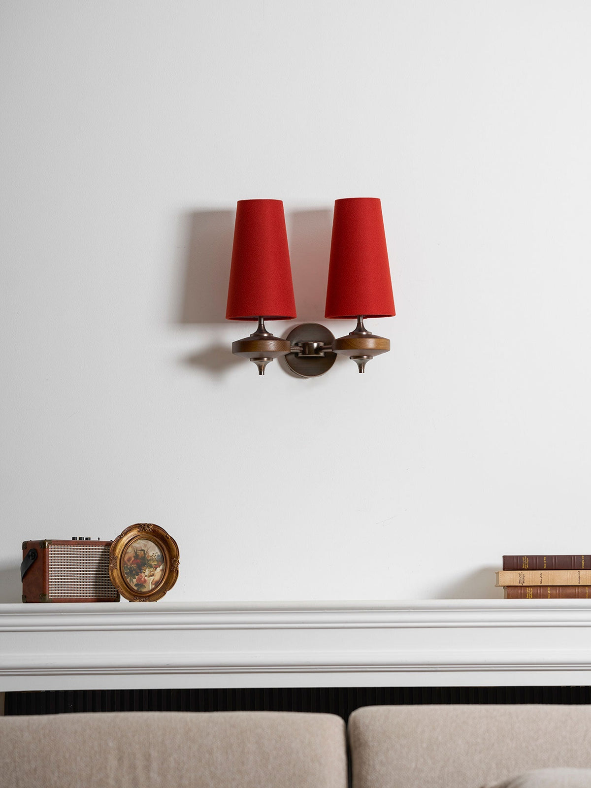 Halen Twin Shade Indoor Wall Light