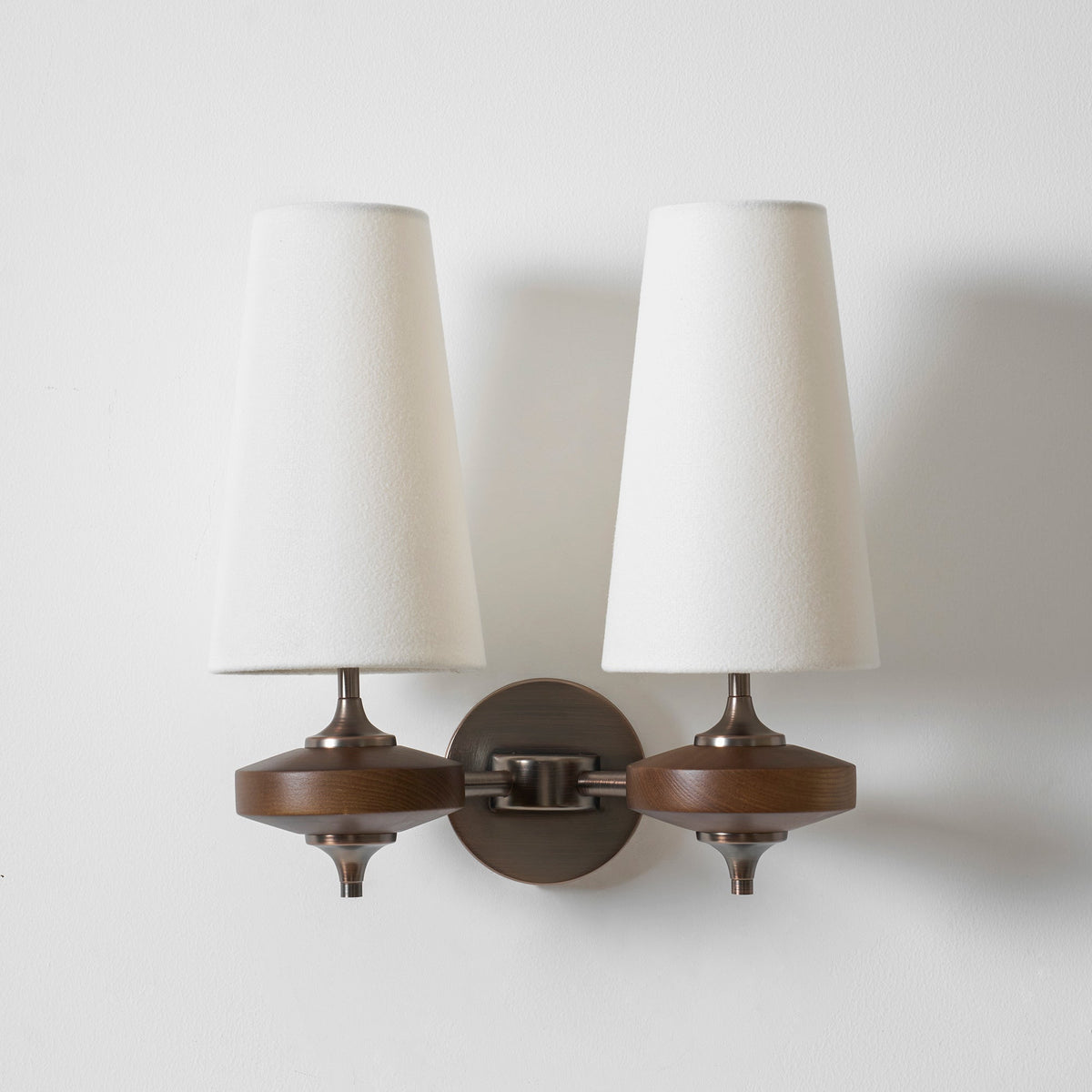 Halen Twin Shade Indoor Wall Light