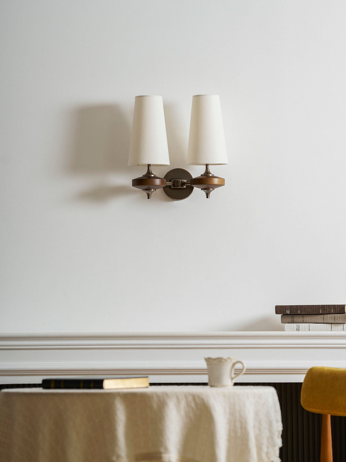 Halen Twin Shade Indoor Wall Light