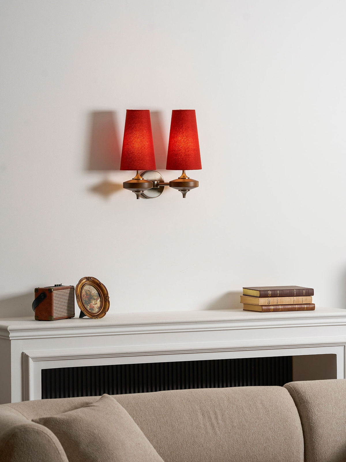 Halen Twin Shade Indoor Wall Light