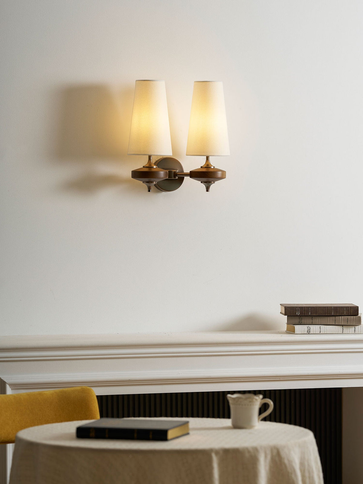 Halen Twin Shade Indoor Wall Light