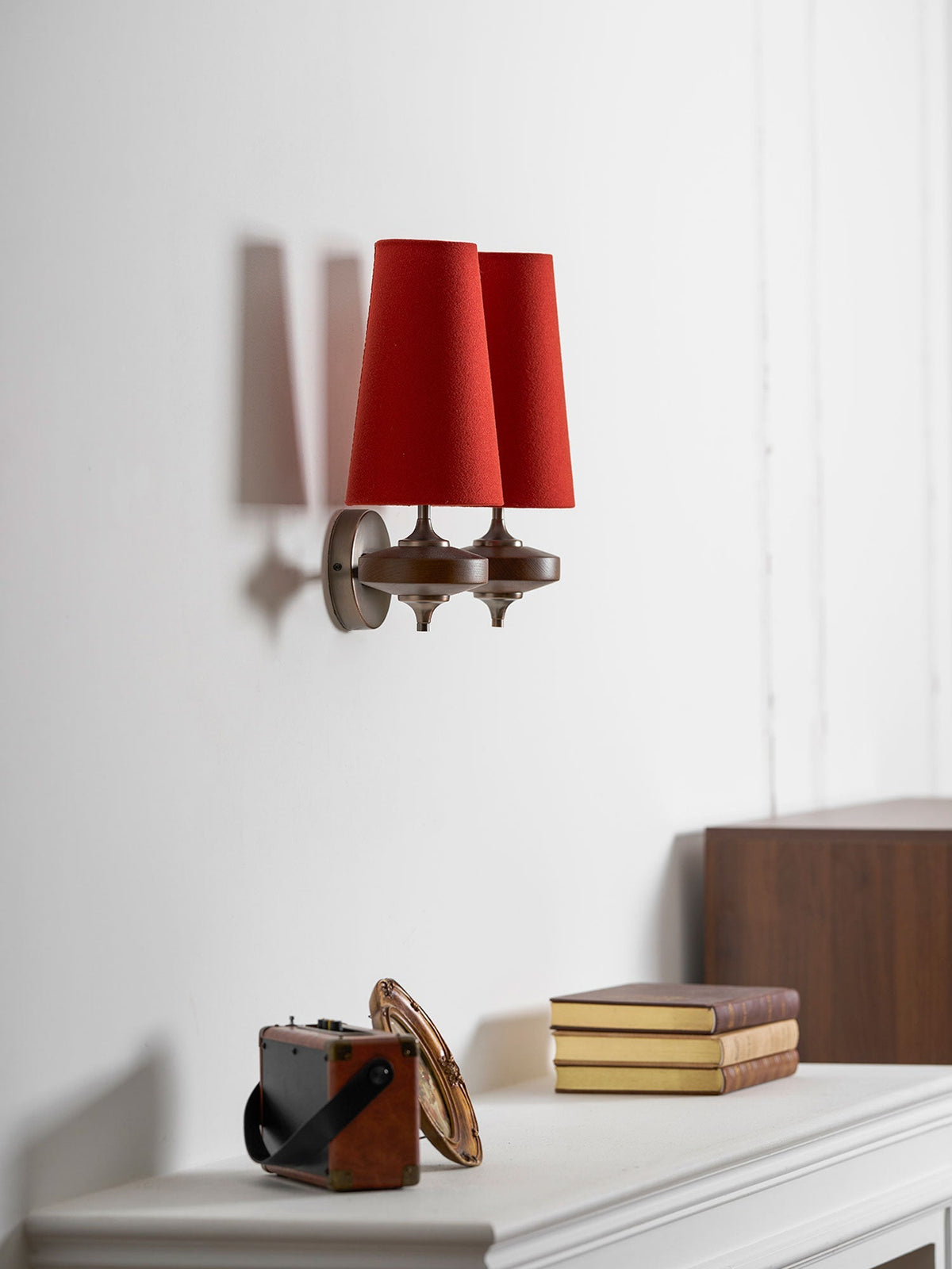 Halen Twin Shade Indoor Wall Light