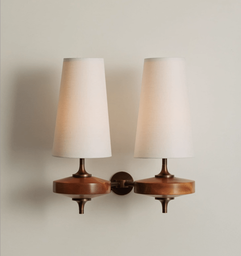Halen Twin Shade Indoor Wall Light