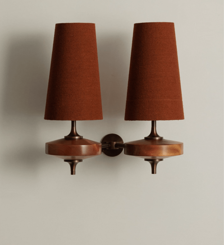 Halen Twin Shade Indoor Wall Light