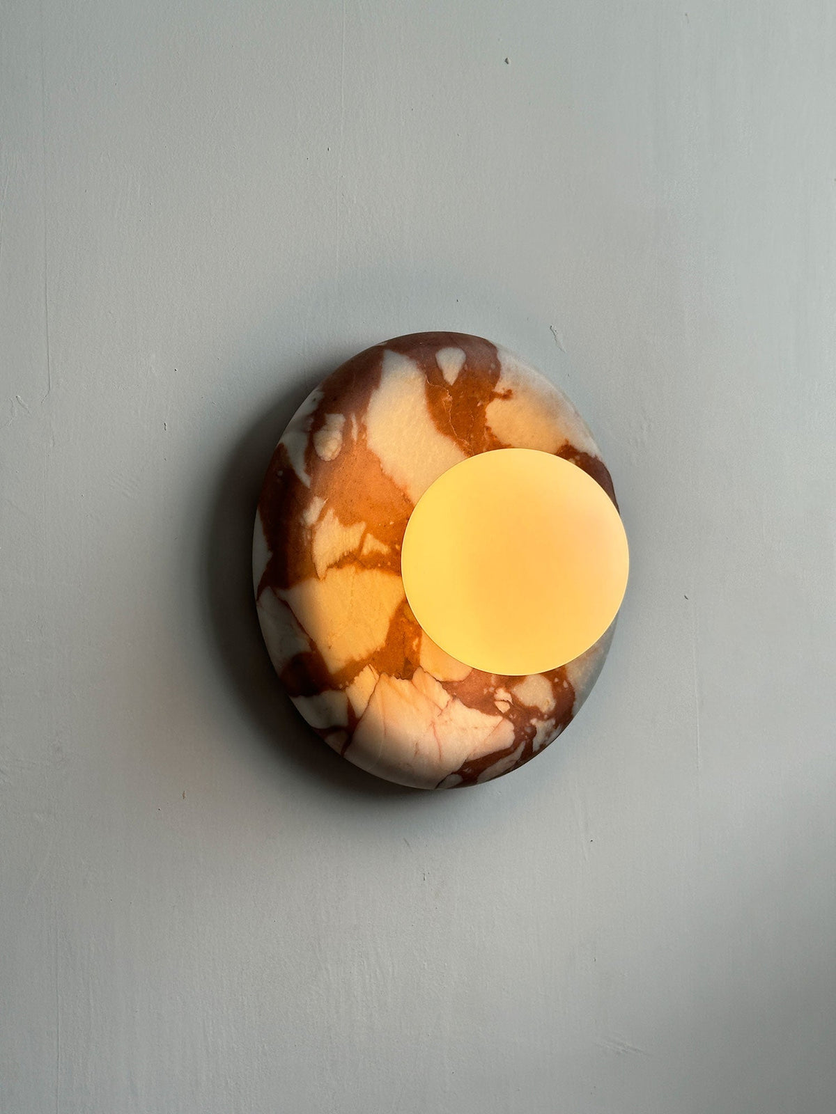 Dojan Red Marble Indoor Wall Light