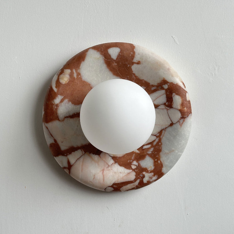 Dojan Red Marble Indoor Wall Light