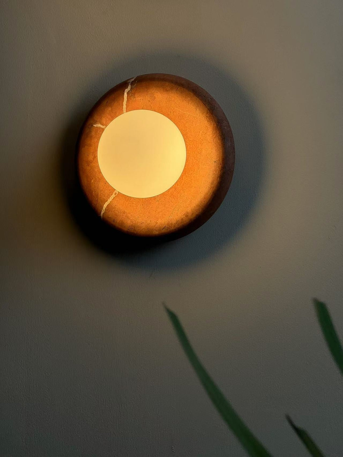Dojan Red Marble Indoor Wall Light