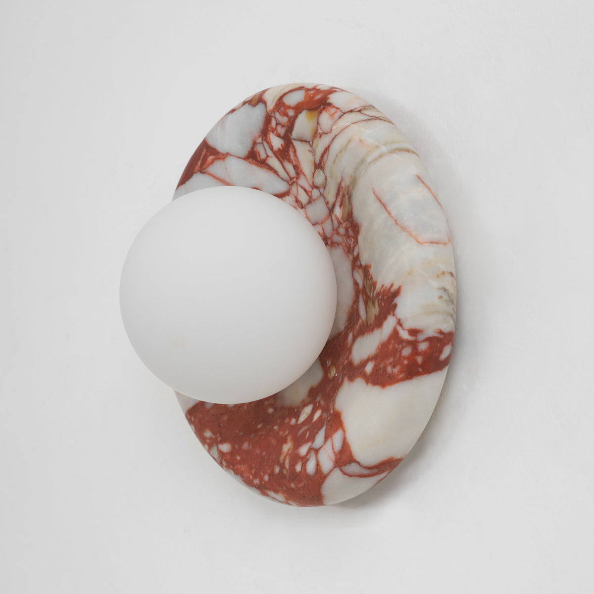 Dojan Red Marble Indoor Wall Light